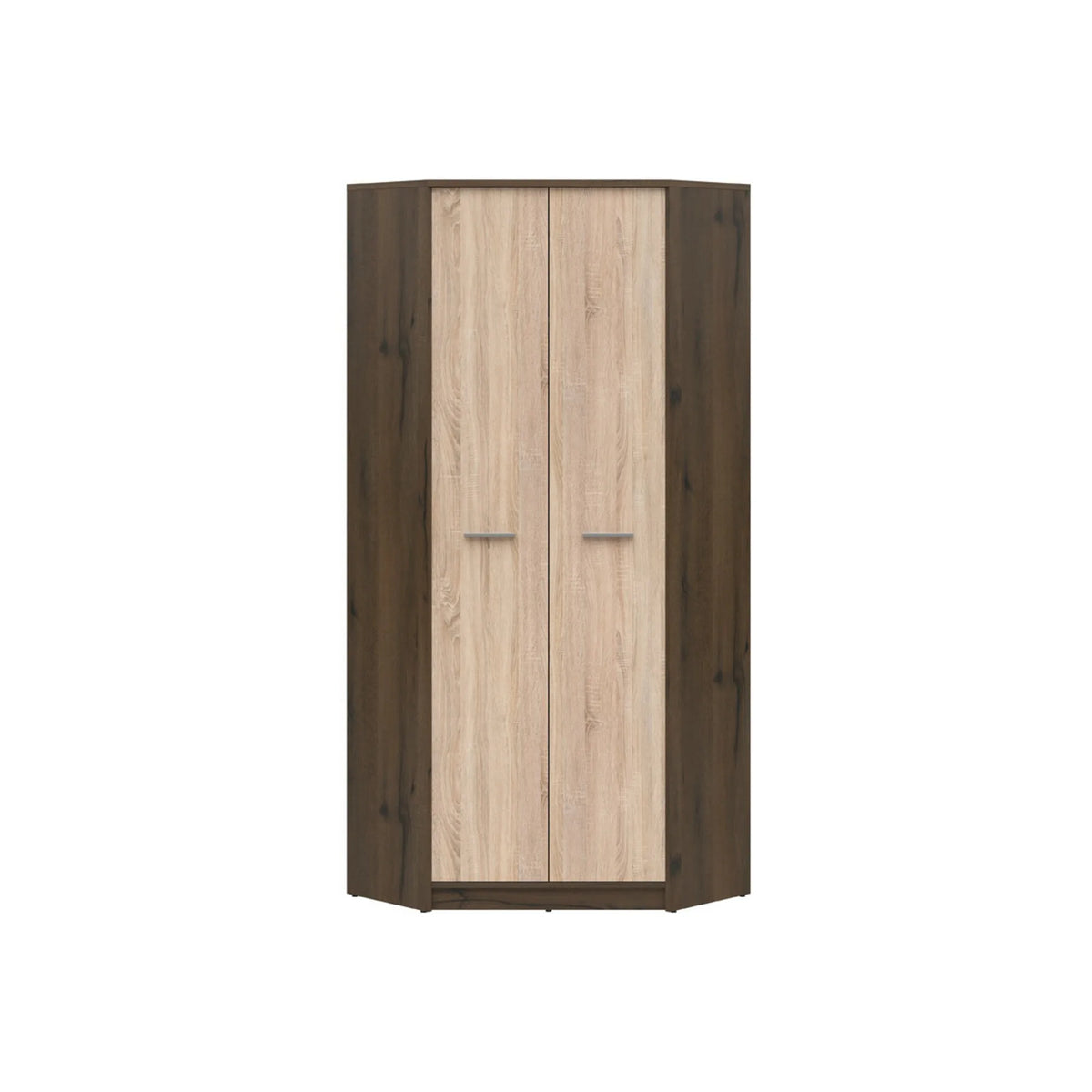 Dulap NEPO PLUS, stejar nobil/stejar sonoma, PAL laminat, cu 2 usi, 80x80x197 cm