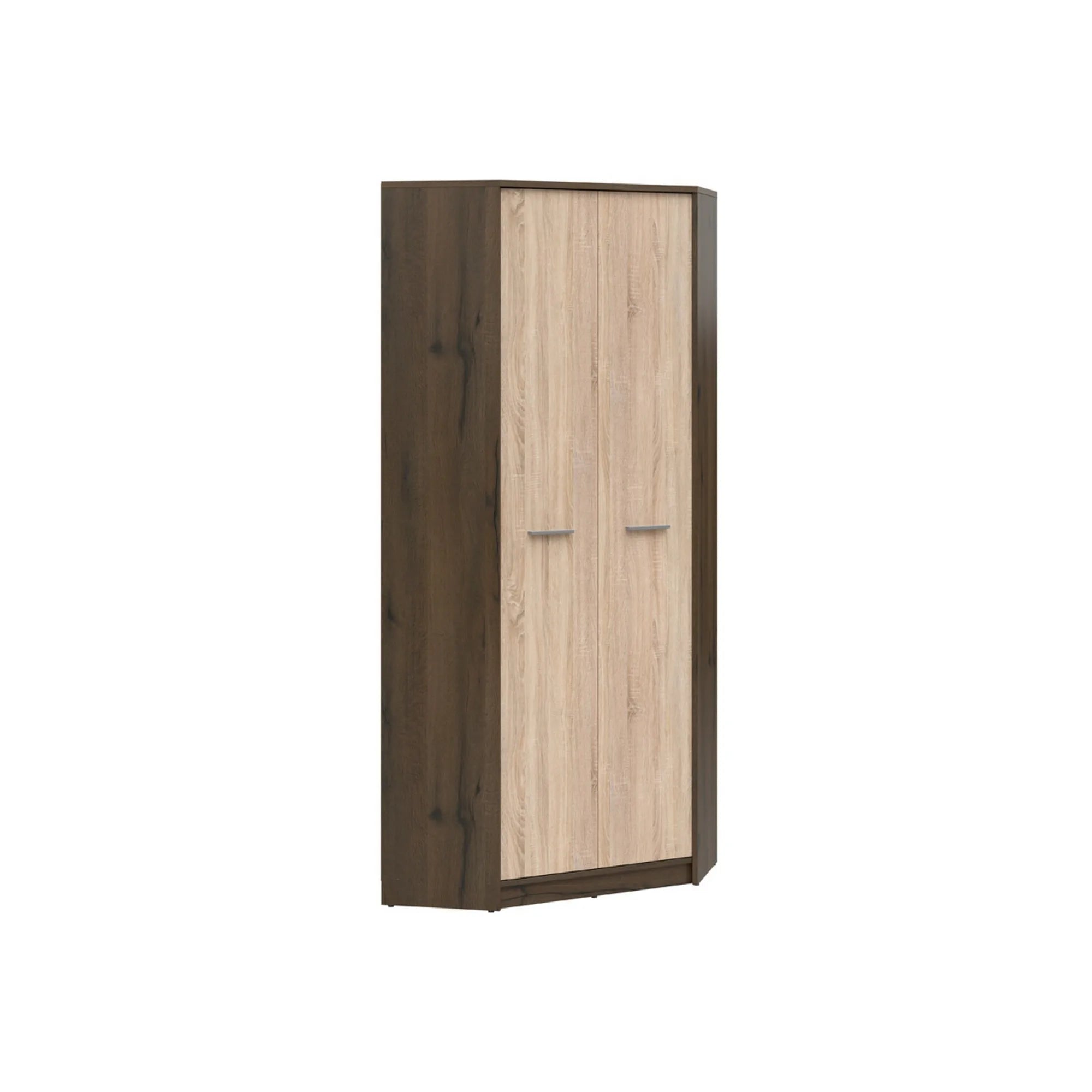 Dulap NEPO PLUS, stejar nobil/stejar sonoma, PAL laminat, cu 2 usi, 80x80x197 cm