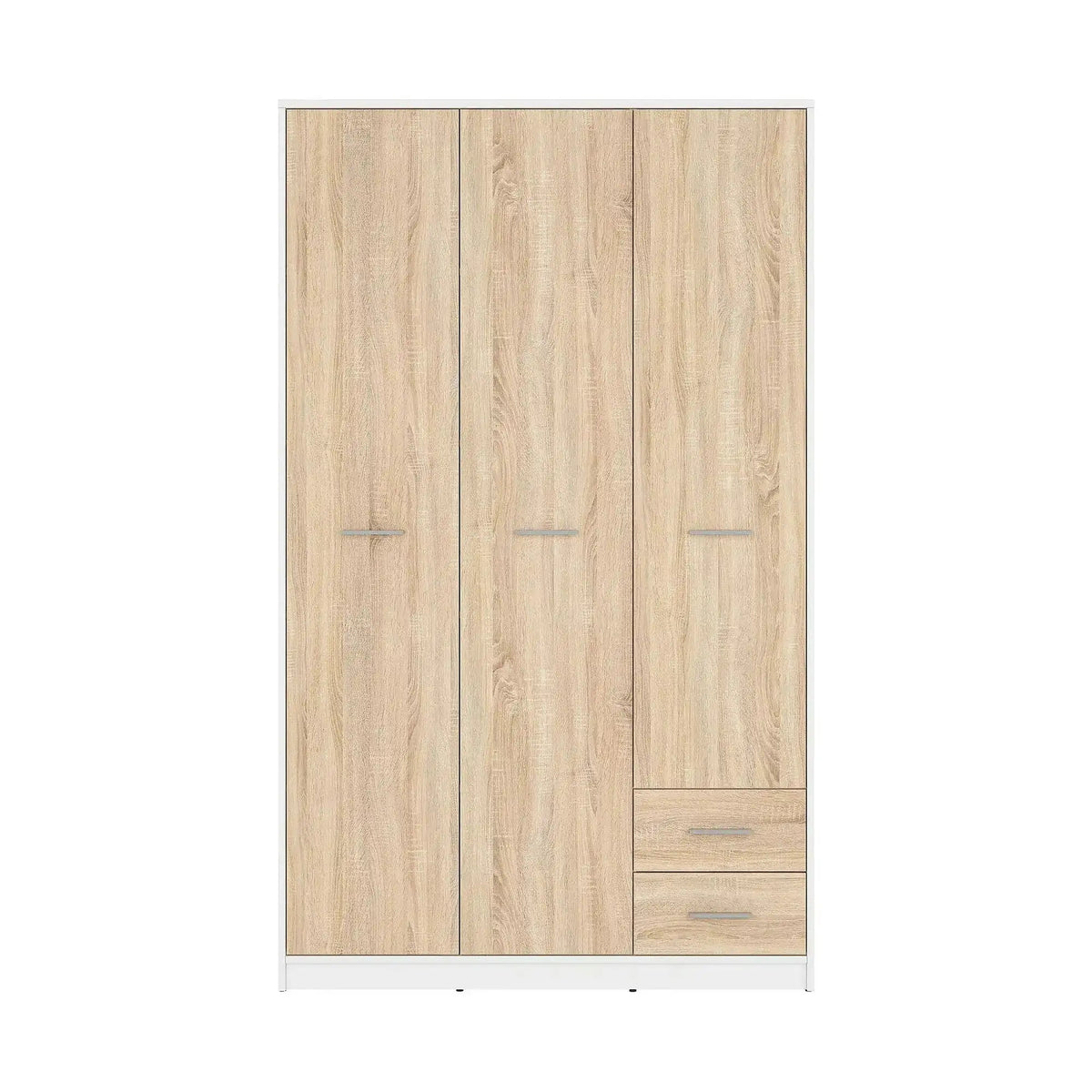 Dulap NEPO PLUS, stejar sonoma/alb, PAL, 119x55x197 cm