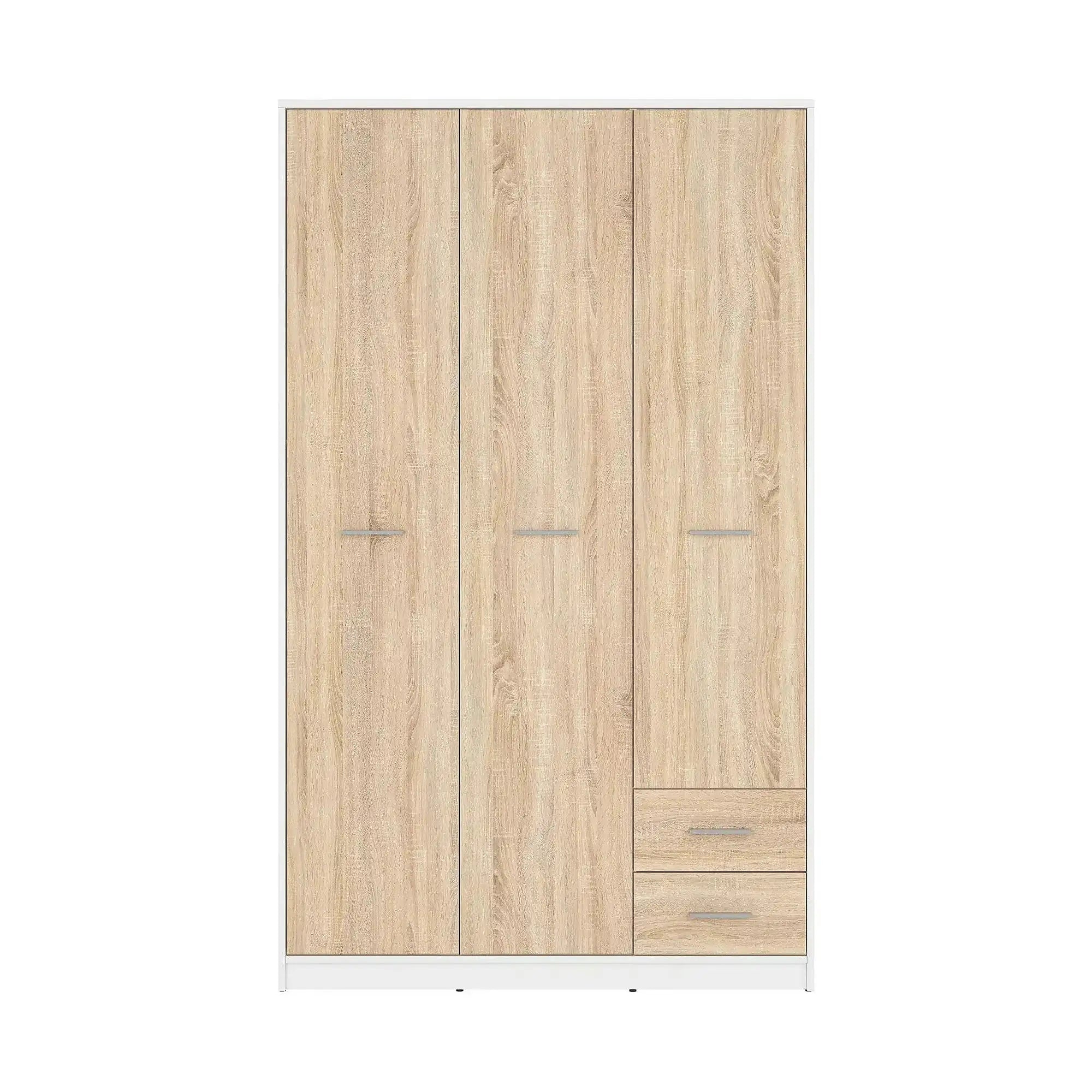 Dulap NEPO PLUS, stejar sonoma/alb, PAL, 119x55x197 cm