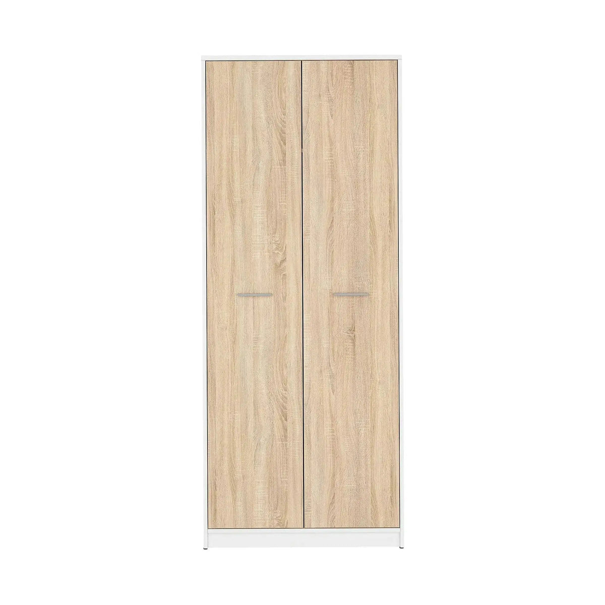 Dulap NEPO PLUS, stejar sonoma/alb, PAL, cu 2 usi, 80x55x197 cm