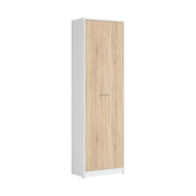 Dulap NEPO PLUS, stejar sonoma/alb, PAL, cu o usa, 60x34x197 cm