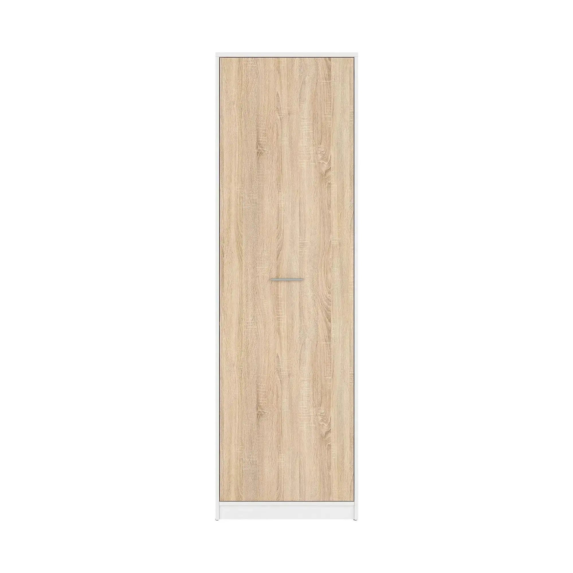 Dulap NEPO PLUS, stejar sonoma/alb, PAL, cu o usa, 60x34x197 cm