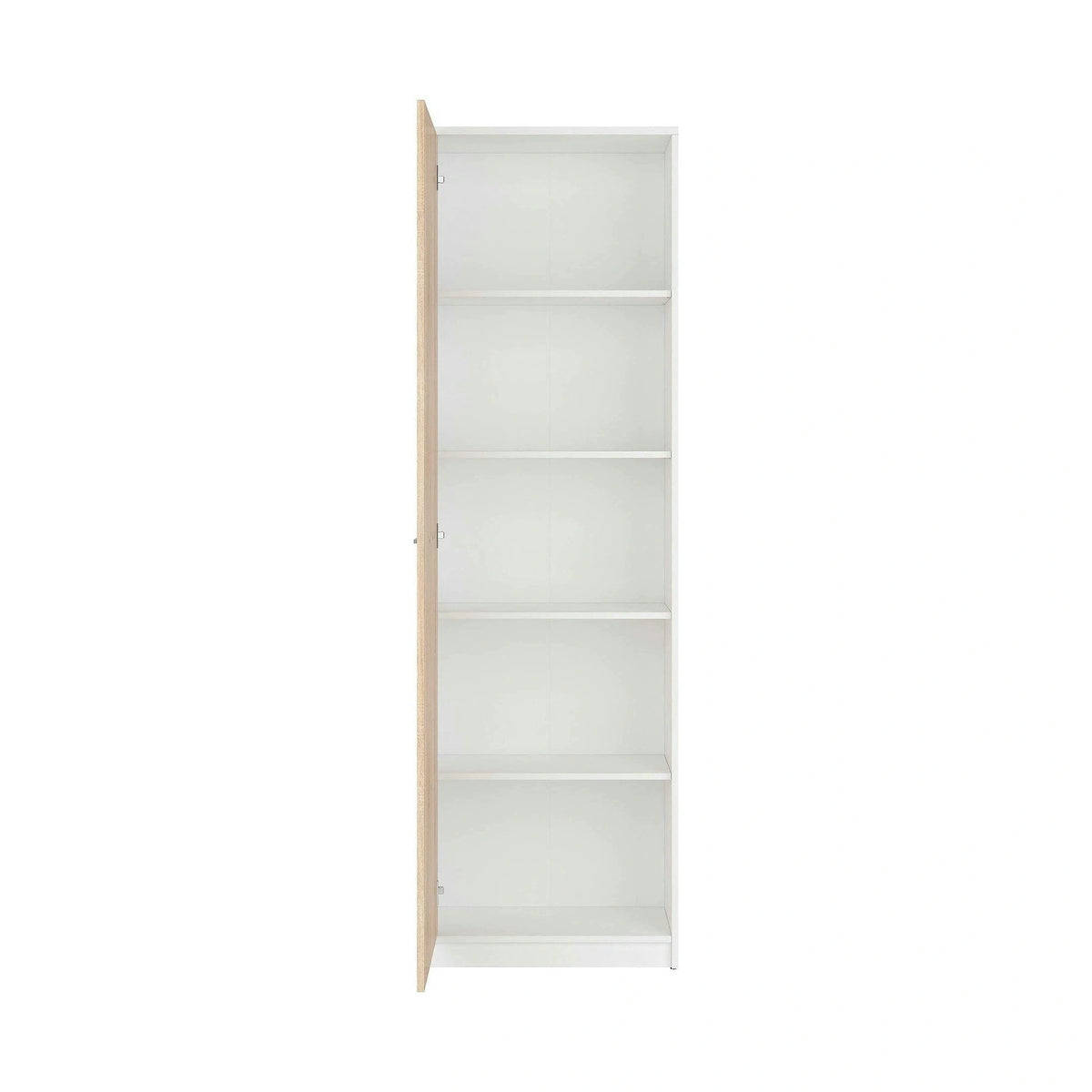 Dulap NEPO PLUS, stejar sonoma/alb, PAL, cu o usa, 60x34x197 cm