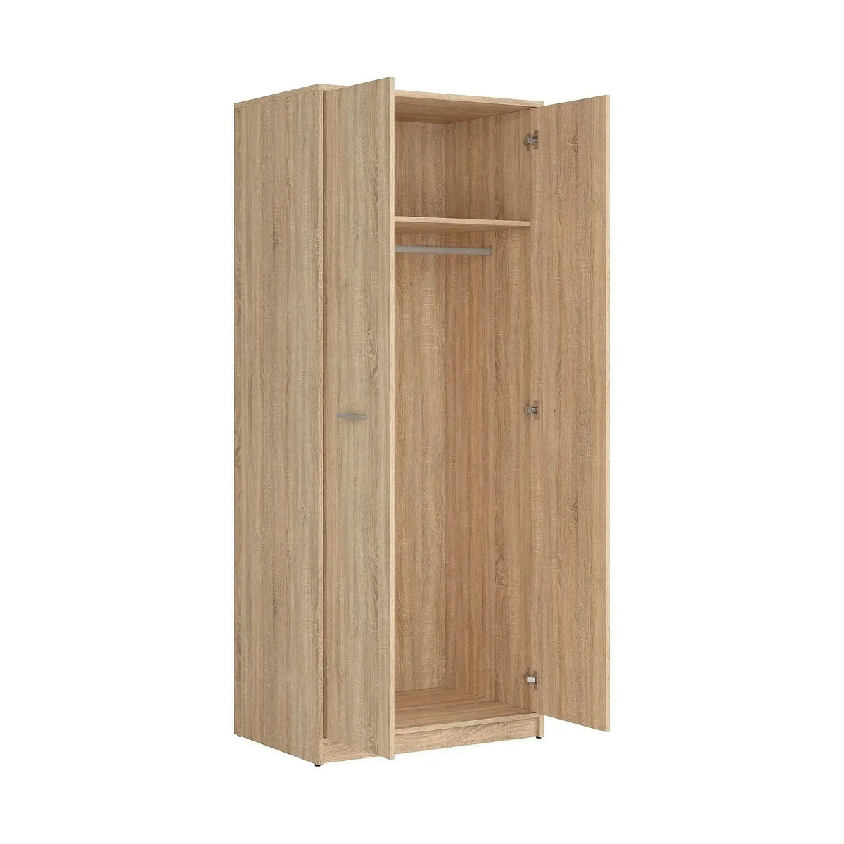Dulap NEPO PLUS, stejar sonoma, PAL, cu 2 usi, 80x55x197 cm