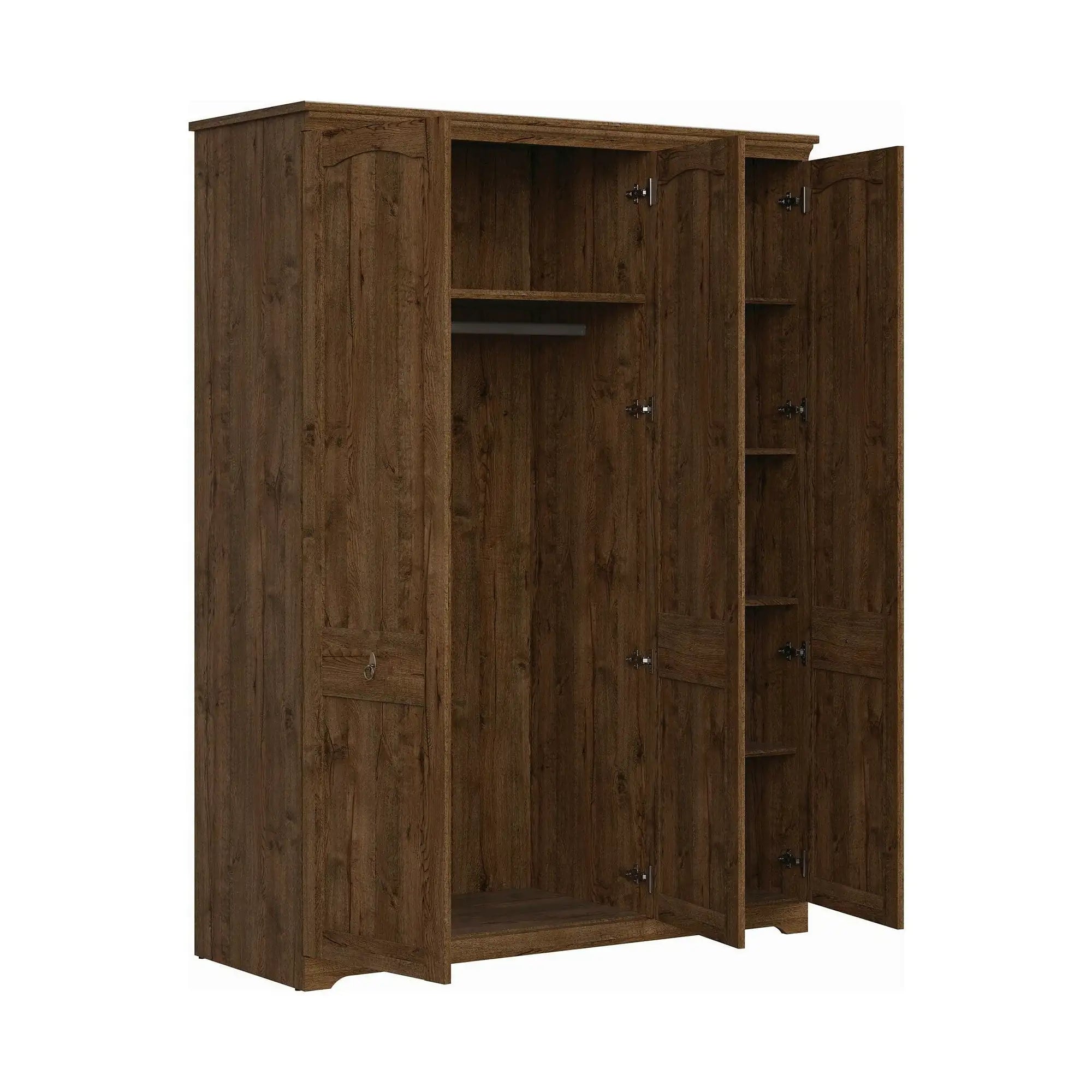 Dulap PATRAS, stejar april, PAL, cu 3 usi, 153x59x208 cm