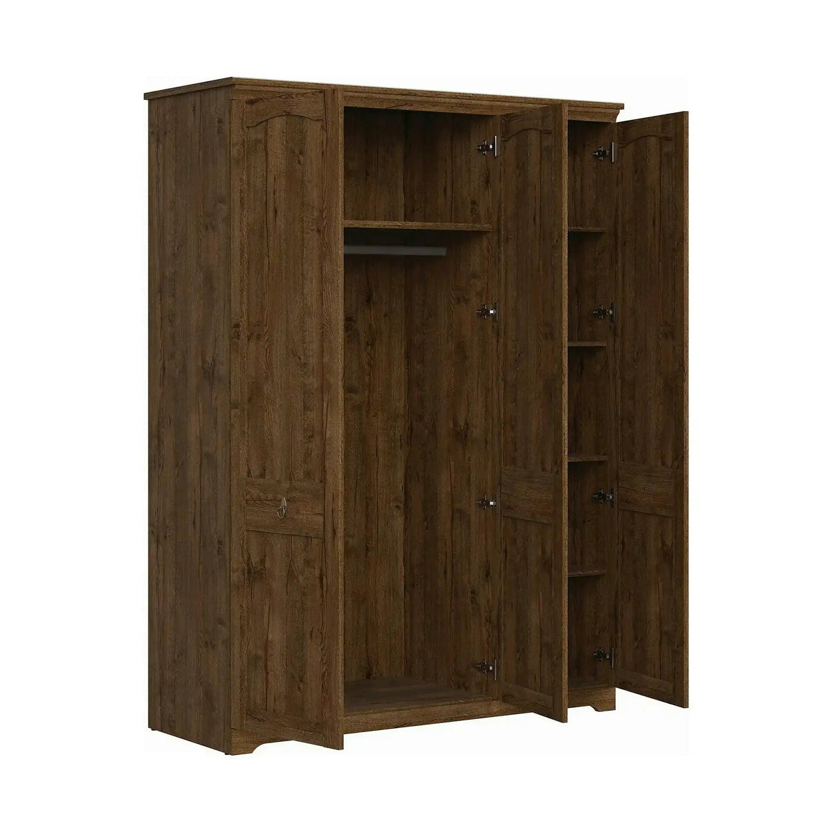 Dulap PATRAS, stejar april, PAL, cu 3 usi, 153x59x208 cm
