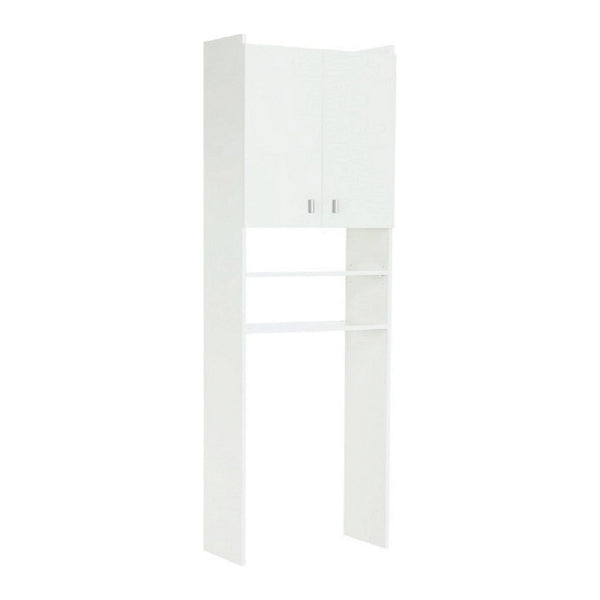 Dulap pentru masina de spalat NATALI, alb, PAL melaminat, cu 2 usi, 64x32x190 cm