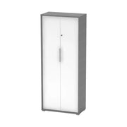 Dulap RIOMA NEW TIPUL 31, gri grafit/alb, DTD laminat, cu 2 usi, 75x38x183 cm