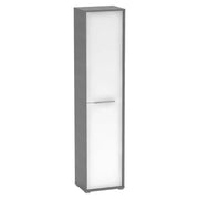 Dulap RIOMA NEW TYP 06, gri grafit/alb, DTD laminat, cu 2 usi, 50x38x218 cm