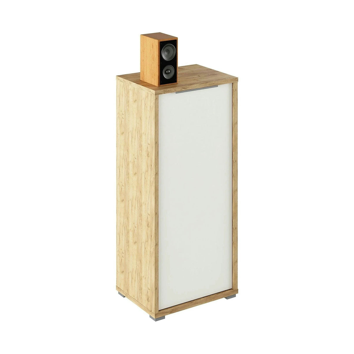 Dulap RIOMA TYP 10, stejar artisan/alb, DTD laminat, cu o usa, 50x38x112 cm