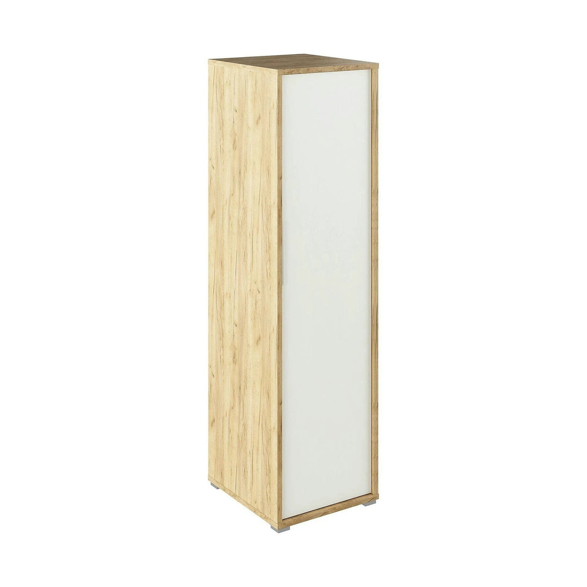 Dulap RIOMA TYP 20, stejar artisan/alb, DTD laminat, cu o usa, 50x55x183 cm