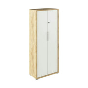 Dulap RIOMA TYP 31, stejar artisan/alb, DTD laminat, cu 2 usi, 75x38x183 cm
