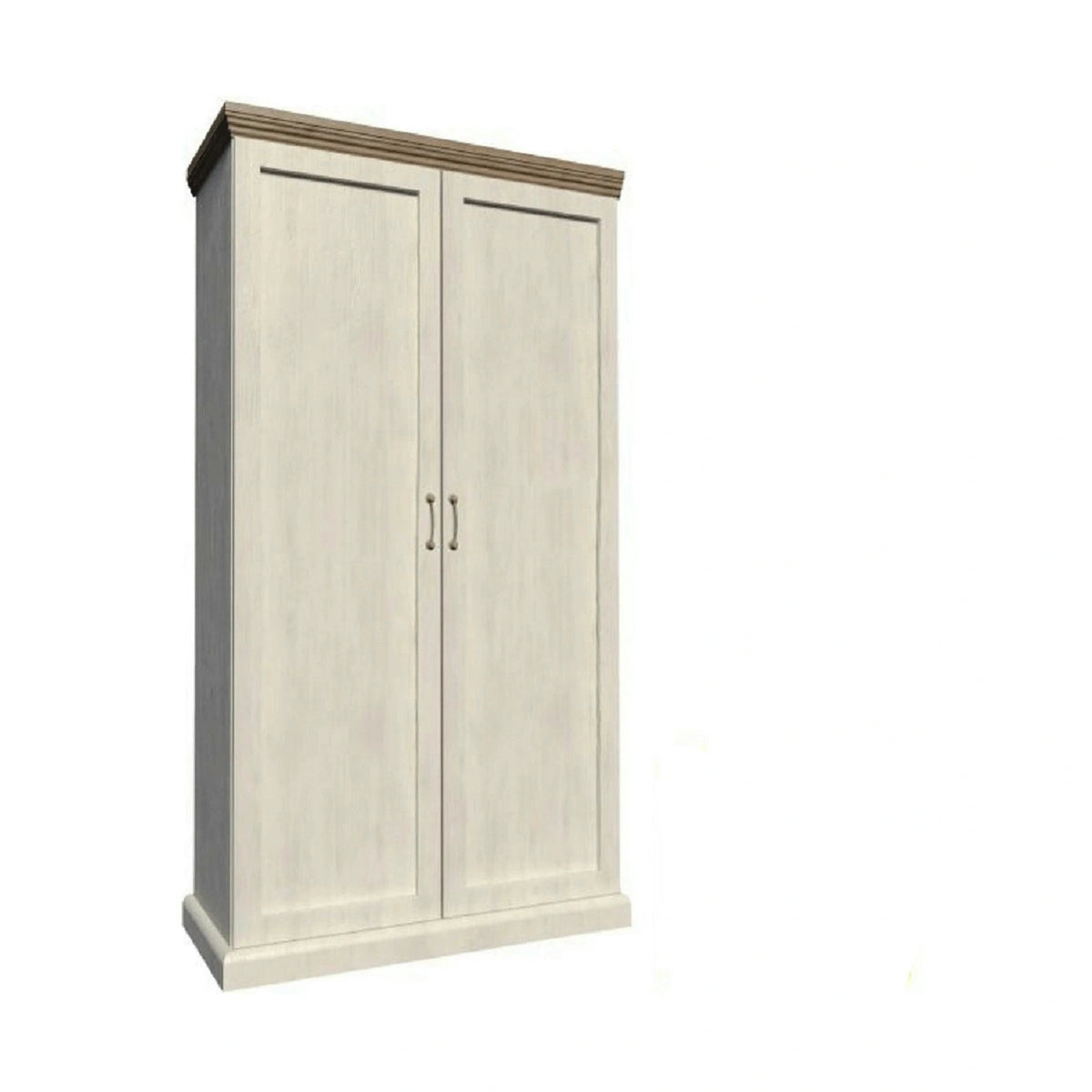 Dulap ROYAL S2D, pin nordic/stejar salbatic, PAL melaminat, cu 2 usi, 97x49x187 cm