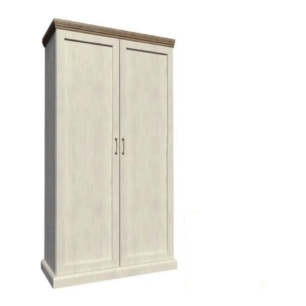 Dulap ROYAL S2D, pin nordic/stejar salbatic, PAL melaminat, cu 2 usi, 97x49x187 cm