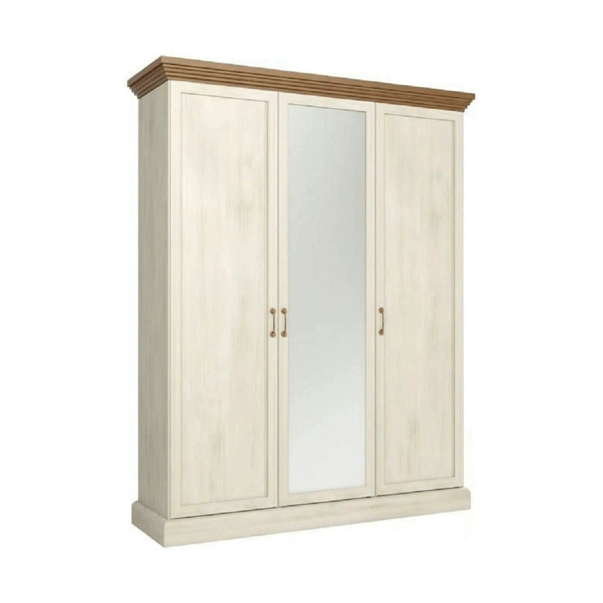 Dulap ROYAL S3D, pin nordic/stejar salbatic, PAL melaminat, cu 3 usi, 154x60x197 cm