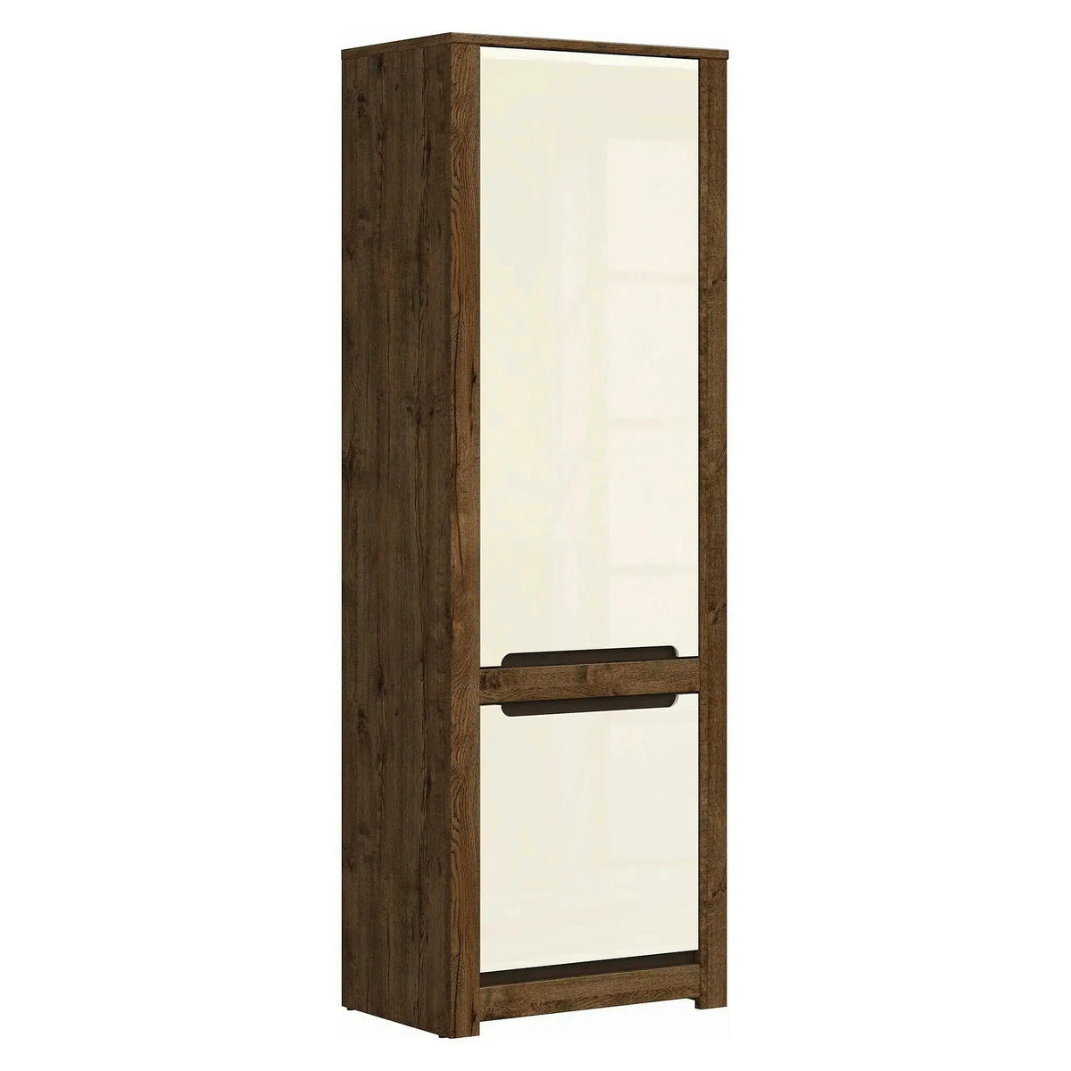 Dulap RUSO, bej/stejar april, PAL, cu 2 usi, 69x46x205 cm
