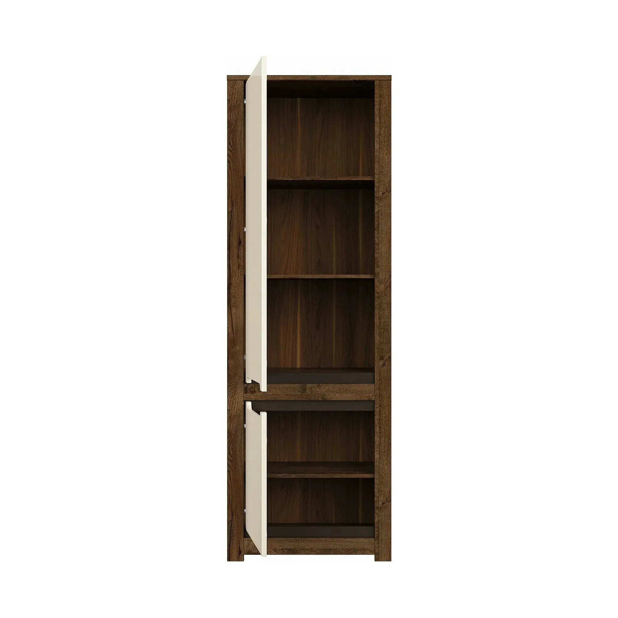Dulap RUSO, bej/stejar april, PAL, cu 2 usi, 69x46x205 cm