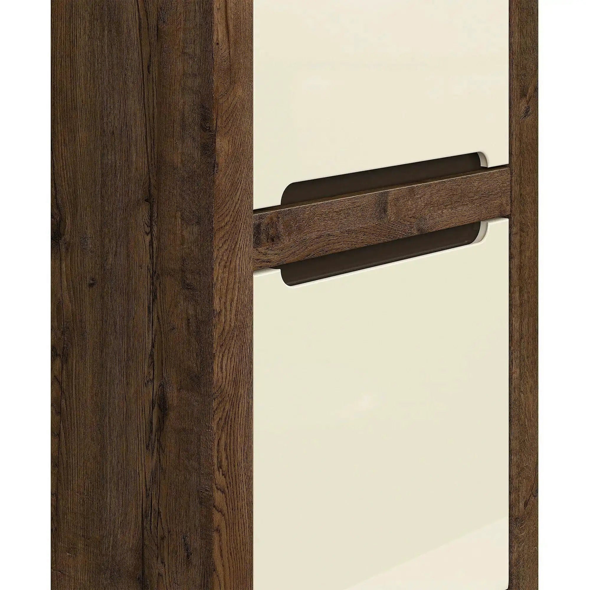 Dulap RUSO, bej/stejar april, PAL, cu 2 usi, 69x46x205 cm