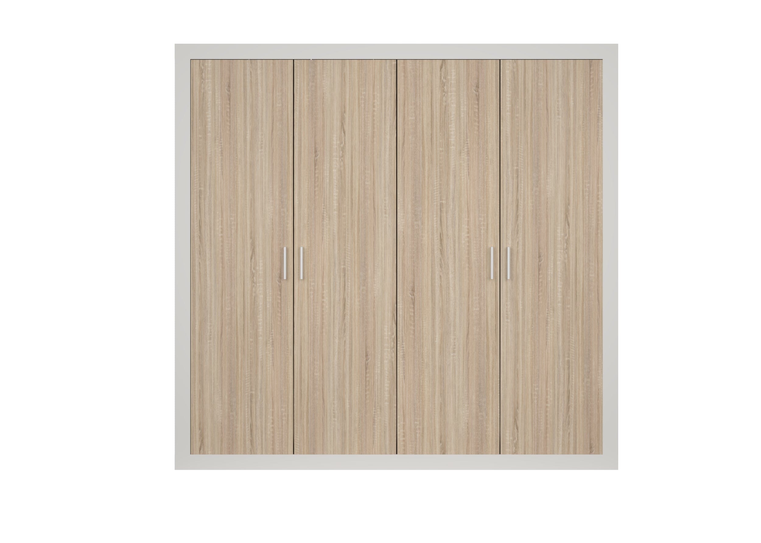 Dulap SARA, stejar sonoma/casmir, PAL, cu 4 usi, 196x49x208 cm