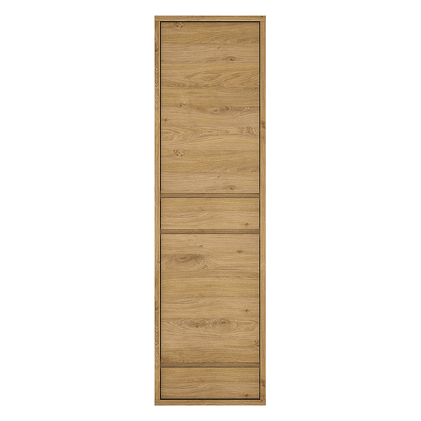 Dulap SHELDON TIP 10, stejar, PAL laminat, cu 2 usi si 2 sertare, 56x40x197 cm