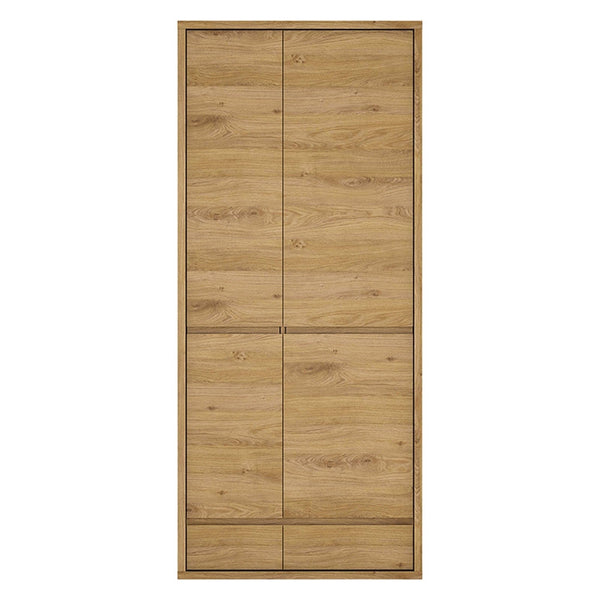 Dulap SHELDON TIP 20, stejar, PAL laminat, cu 2 usi si 2 sertare, 86x58x197 cm
