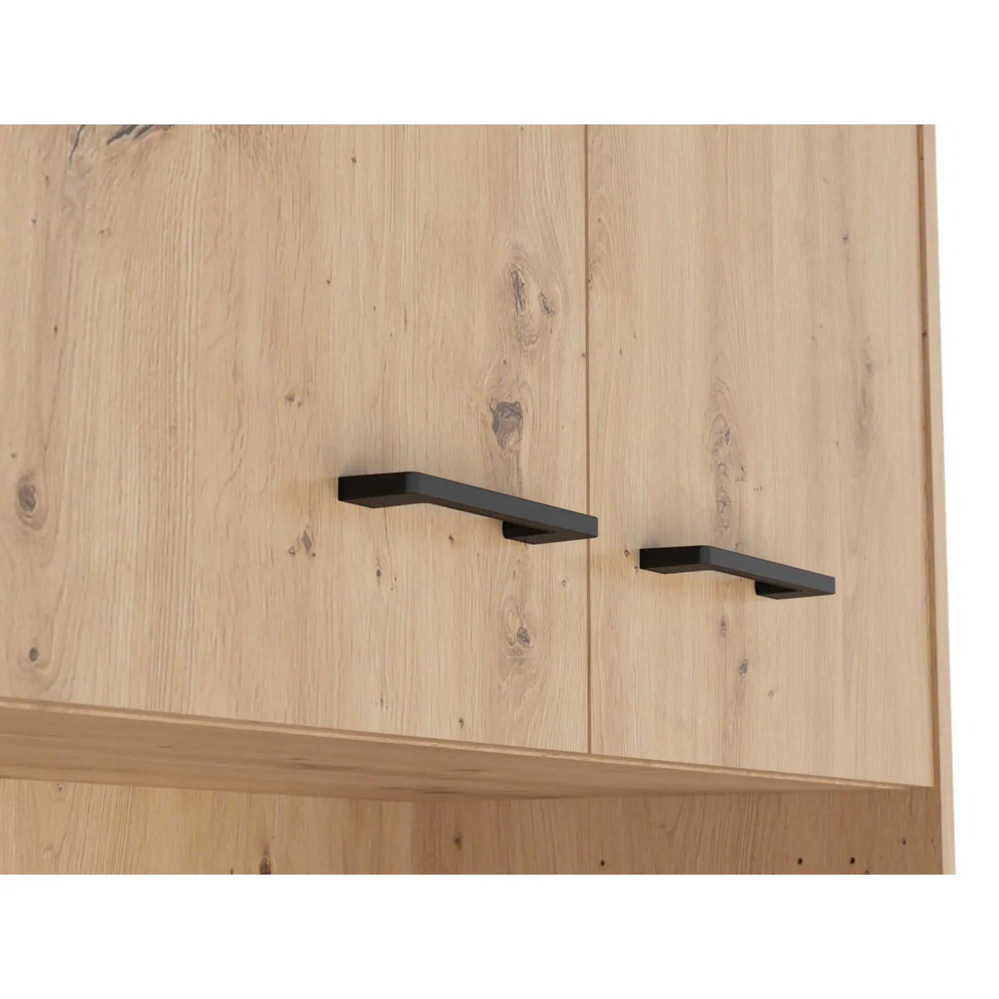 Dulap SPACE OFFICE, stejar artisan, PAL, cu 4 usi, 80x37x203 cm