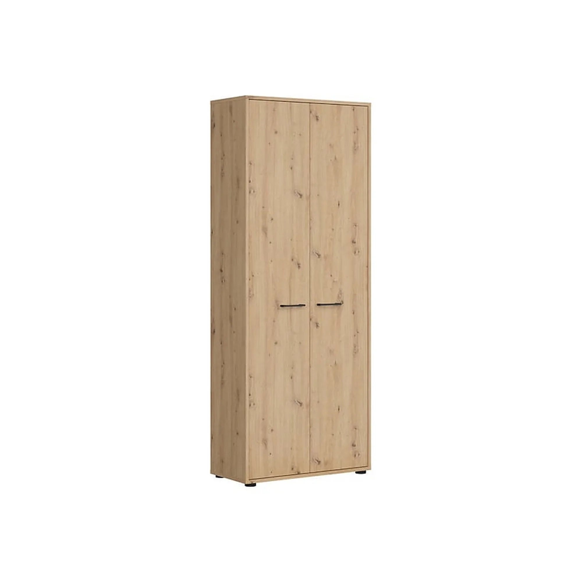 Dulap SPACE OFFICE, stejar artisan, PAL laminat, 80x37x203 cm