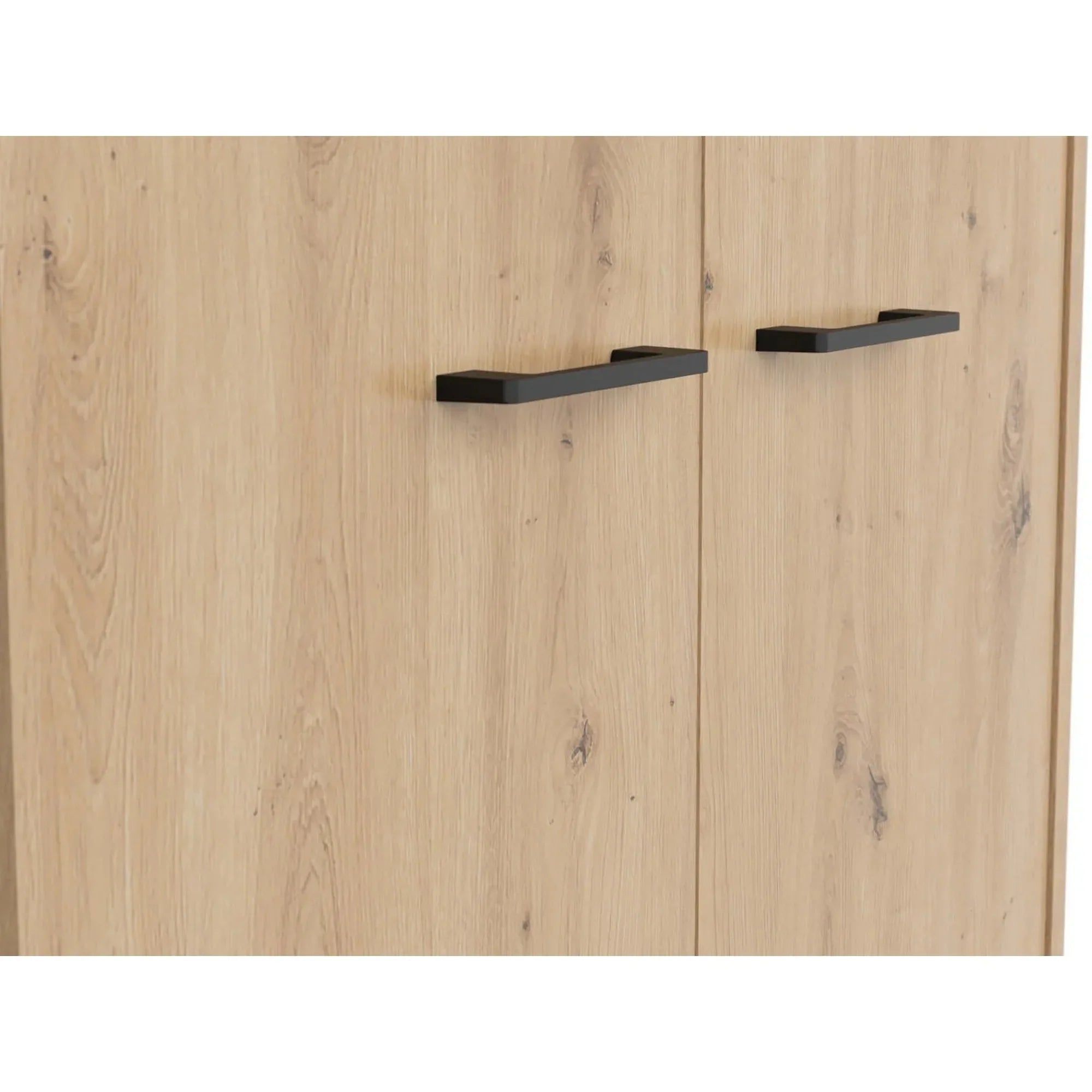 Dulap SPACE OFFICE, stejar artisan, PAL laminat, cu 2 usi, 80x37x203 cm