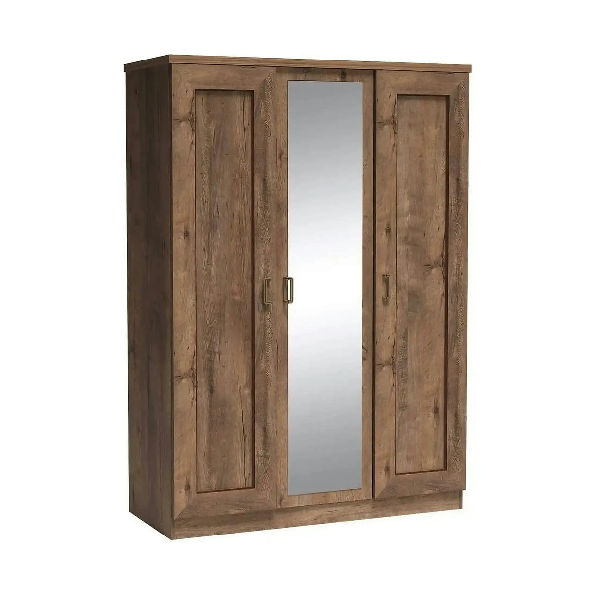 Dulap TEDY Typ T15, stejar lefkas, PAL melaminat, cu 3 usi, 135x57x190 cm