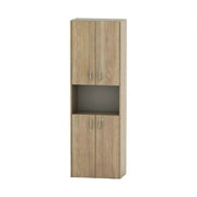Dulap TEMPO ASISTENT NEW 003, stejar sonoma, PAL melaminat, cu 4 usi, 57x34x175 cm