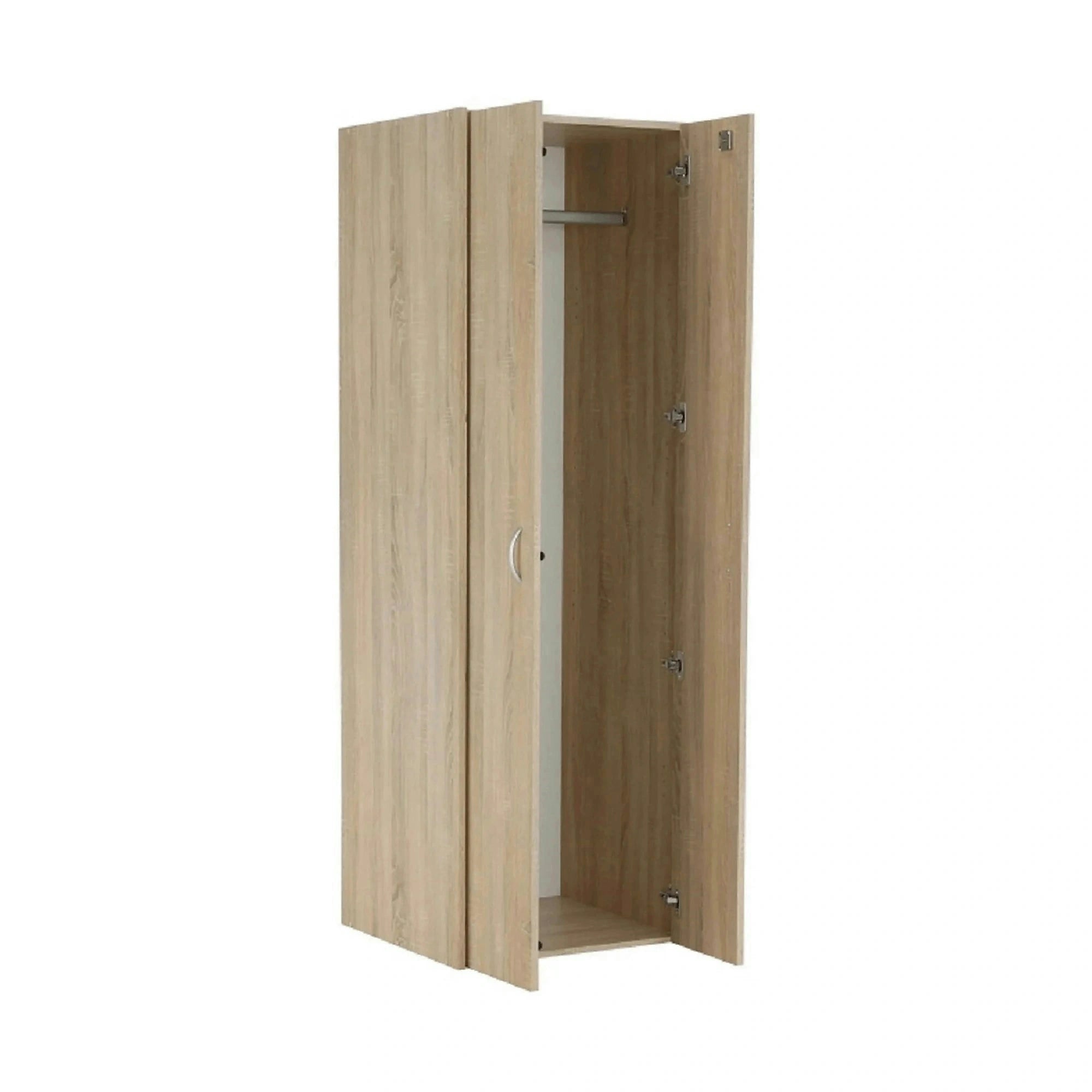 Dulap TEMPO ASISTENT NEW 005, stejar sonoma, PAL melaminat, cu 2 usi, 57x55x175 cm