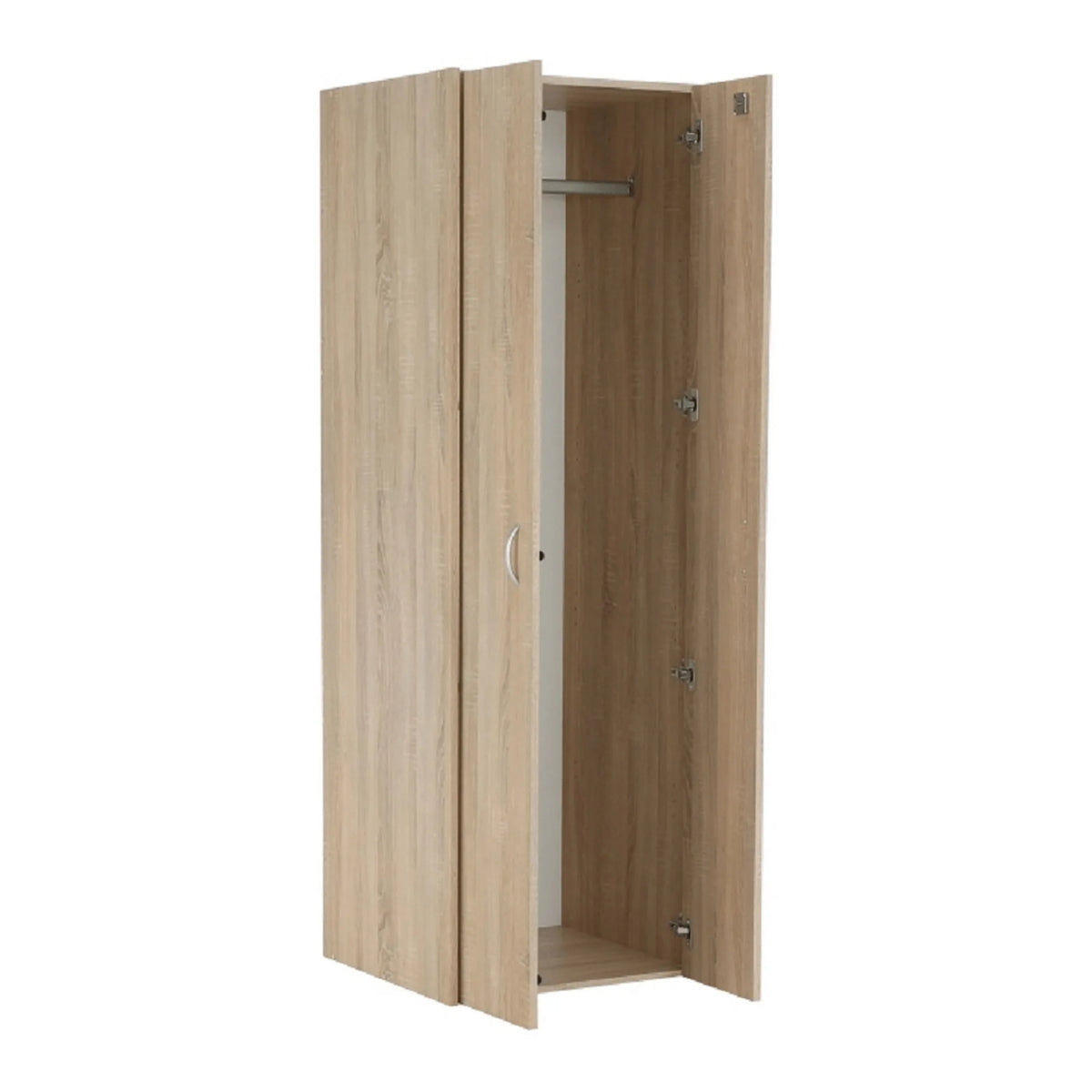 Dulap TEMPO ASISTENT NEW 005, stejar sonoma, PAL melaminat, cu 2 usi, 57x55x175 cm