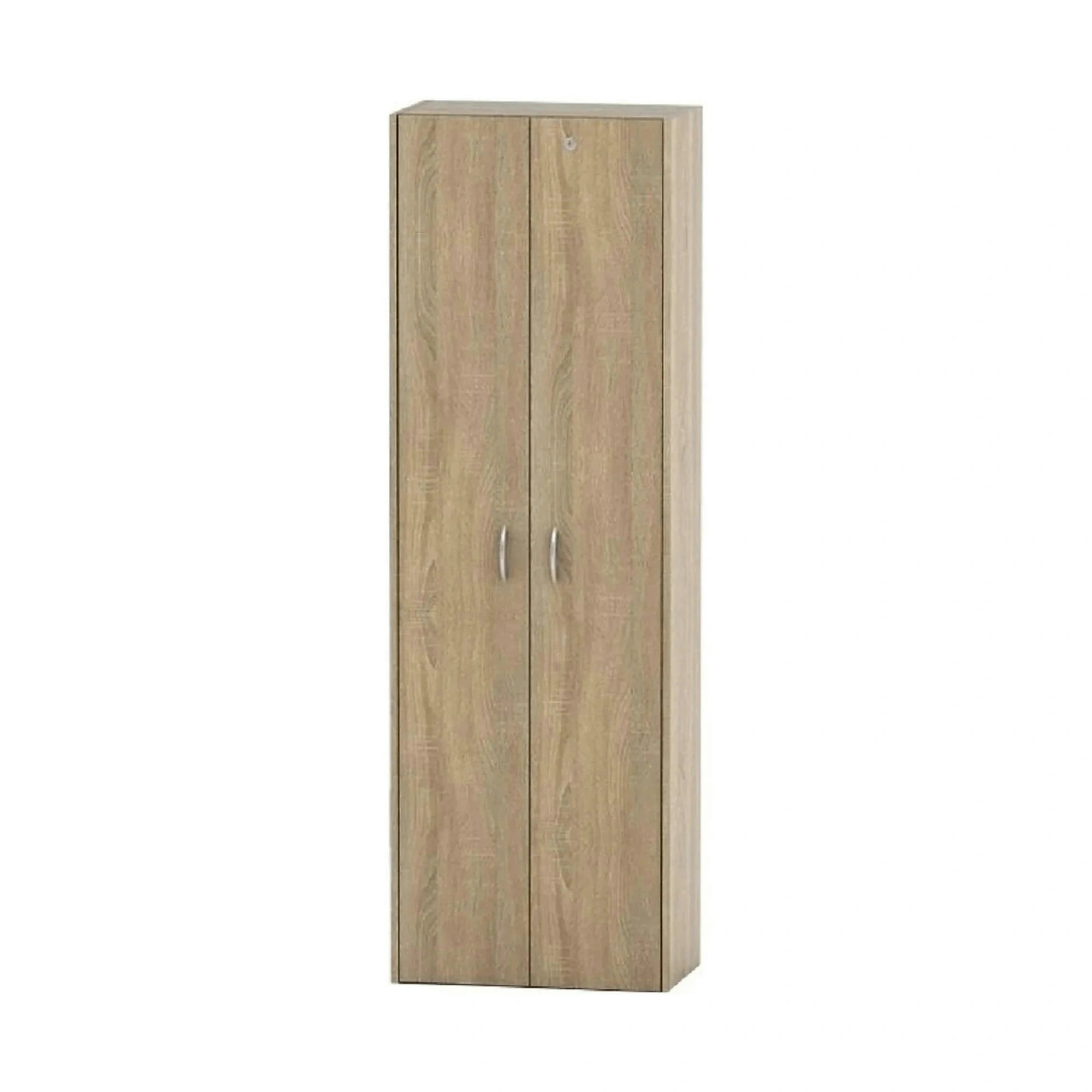 Dulap TEMPO ASISTENT NEW 006, stejar sonoma, PAL melaminat, cu 2 usi, 57x34x175 cm
