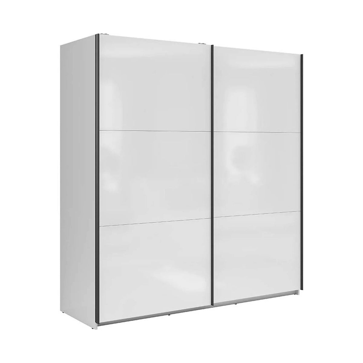 Dulap TETRIX, alb lucios, PAL, cu 2 usi, 183x60x196 cm