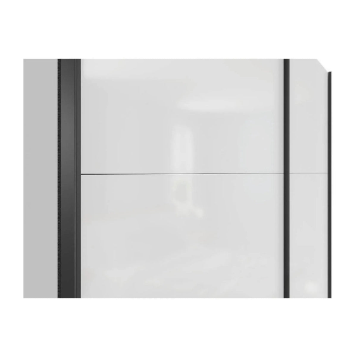 Dulap TETRIX, alb lucios, PAL, cu 2 usi, 183x60x196 cm