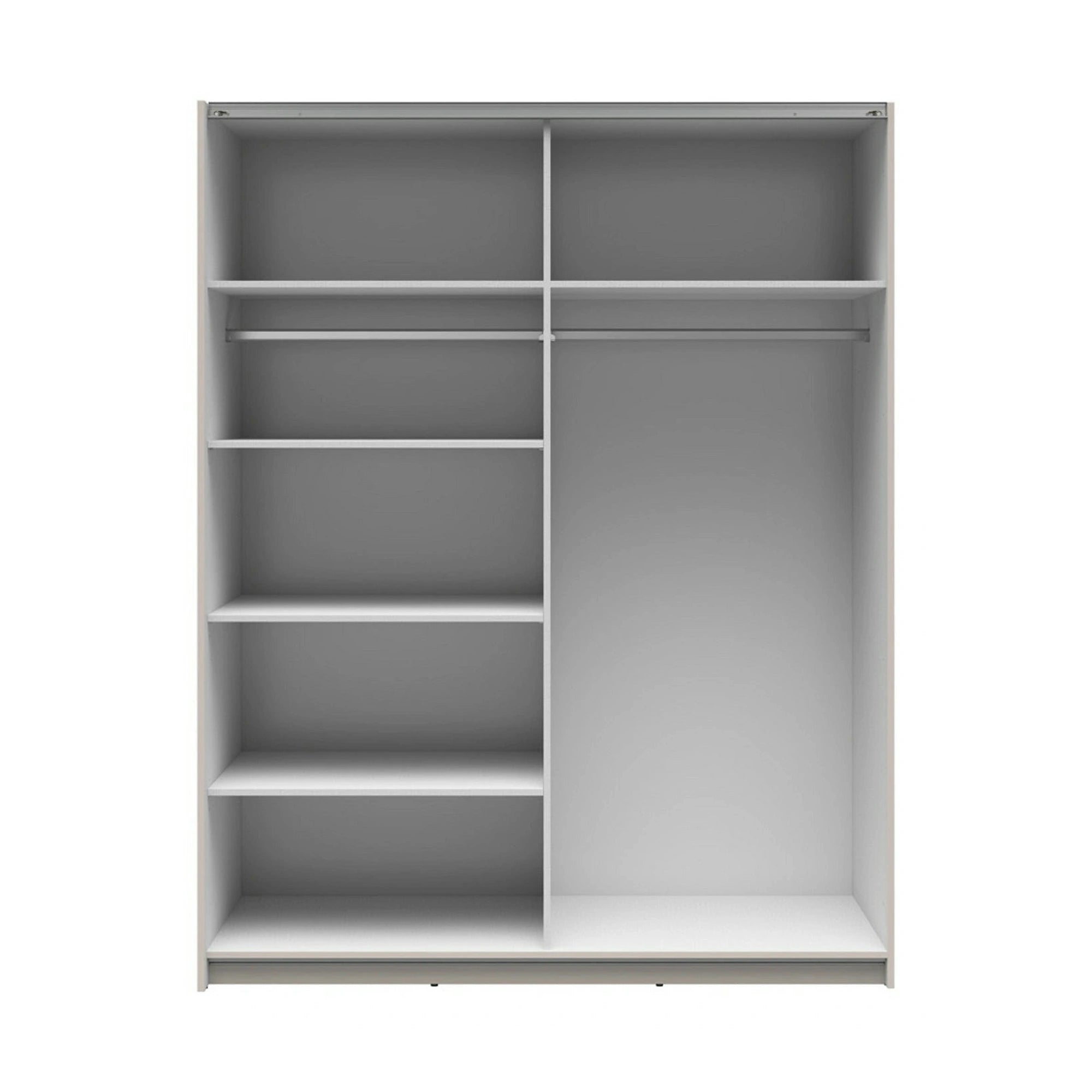 Dulap TETRIX, casmir, PAL, cu 2 usi, 154x60x196 cm