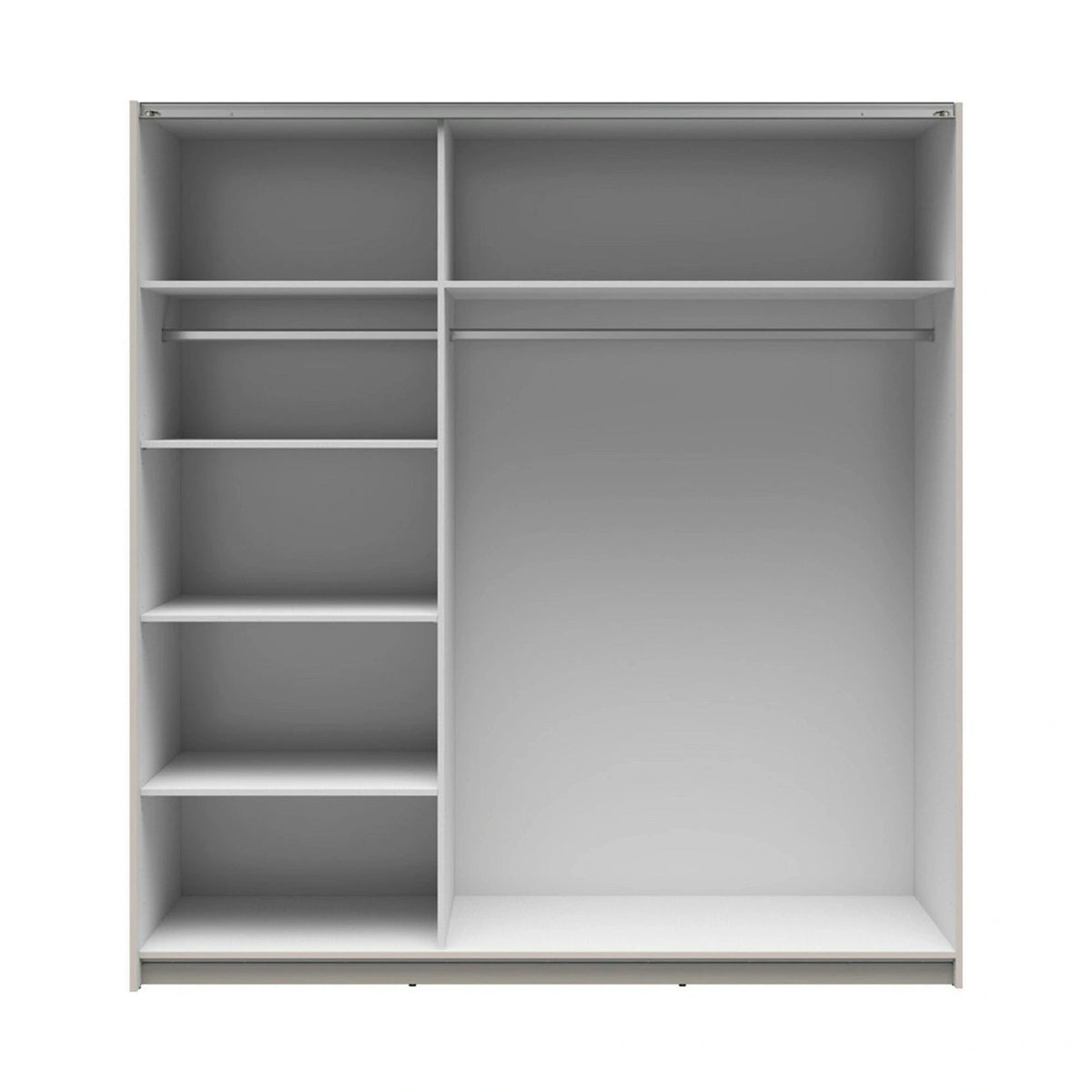 Dulap TETRIX, casmir, PAL, cu 2 usi si oglinda, 183x60x196 cm