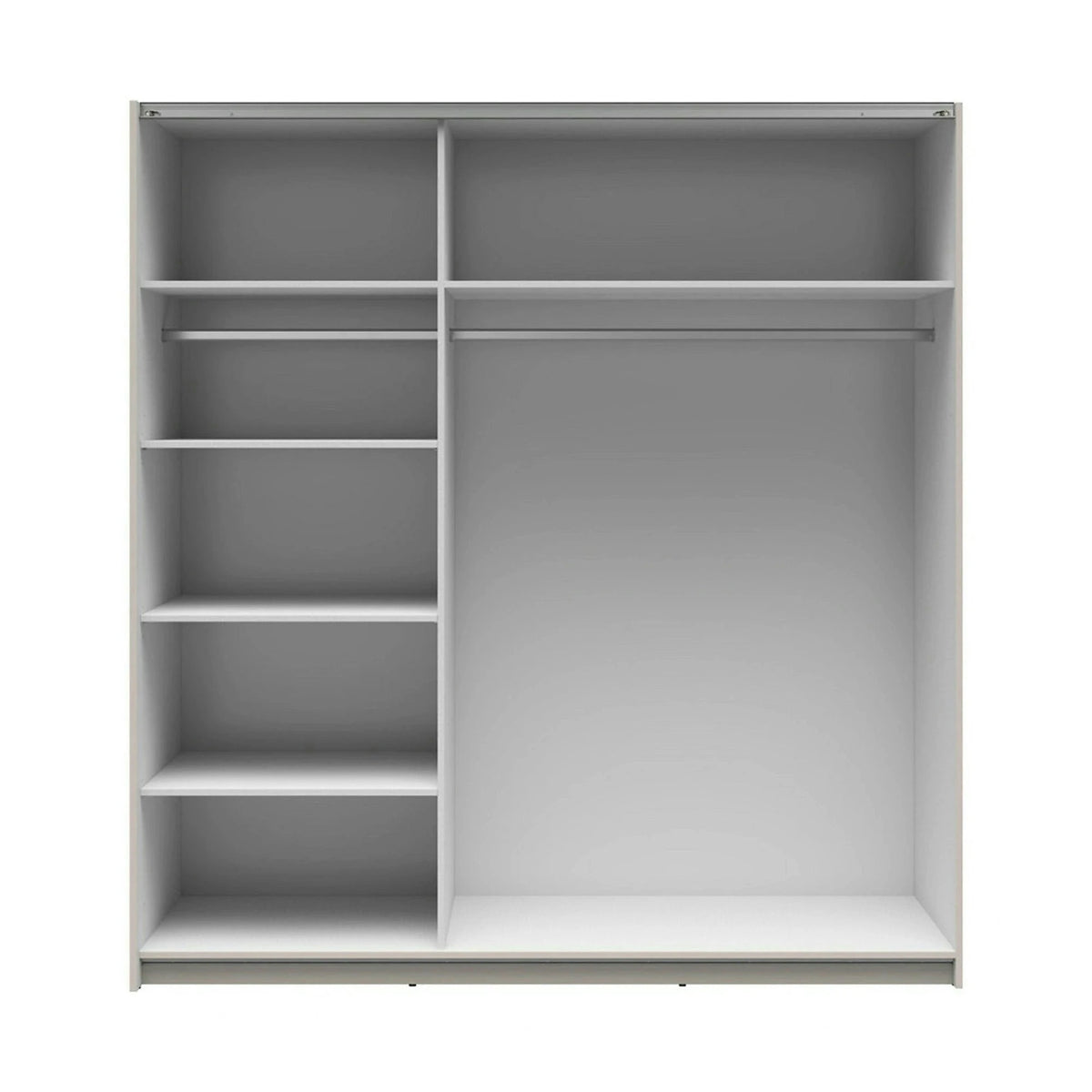 Dulap TETRIX, casmir, PAL, cu 2 usi si oglinda, 183x60x196 cm