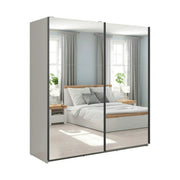 Dulap TETRIX, casmir, PAL, cu 2 usi si oglinzi, 183x60x196 cm