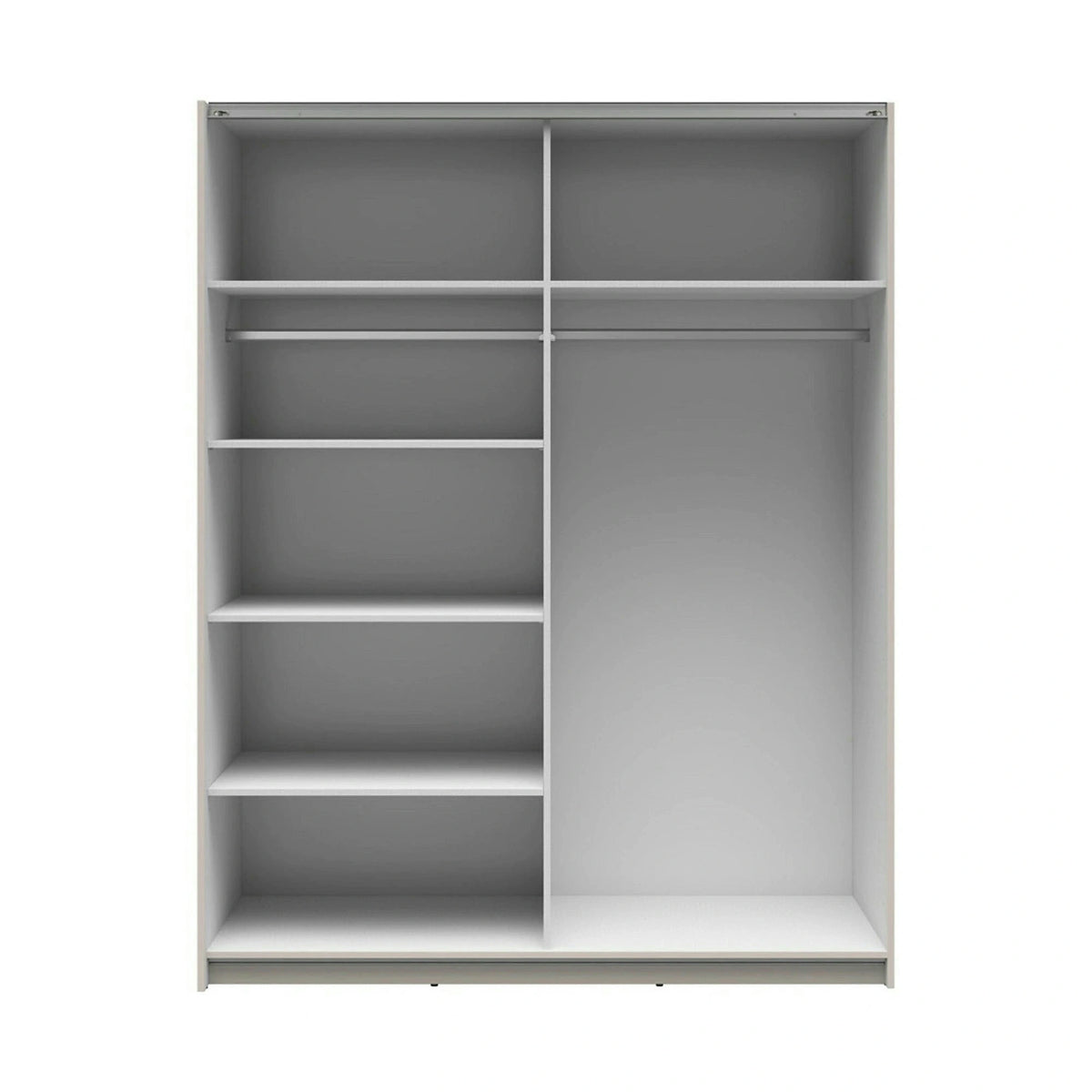 Dulap TETRIX, casmir, PAL, cu 2 usi si oglinzi, 183x60x196 cm