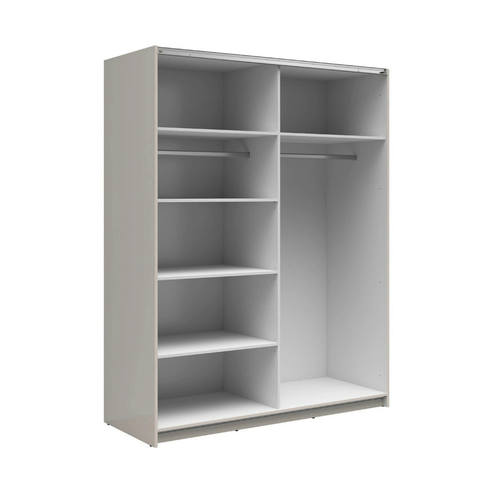 Dulap TETRIX, casmir, PAL, cu 2 usi si oglinzi, 183x60x196 cm