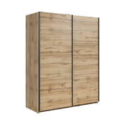 Dulap TETRIX, stejar wotan, PAL, cu 2 usi, 154x60x196 cm