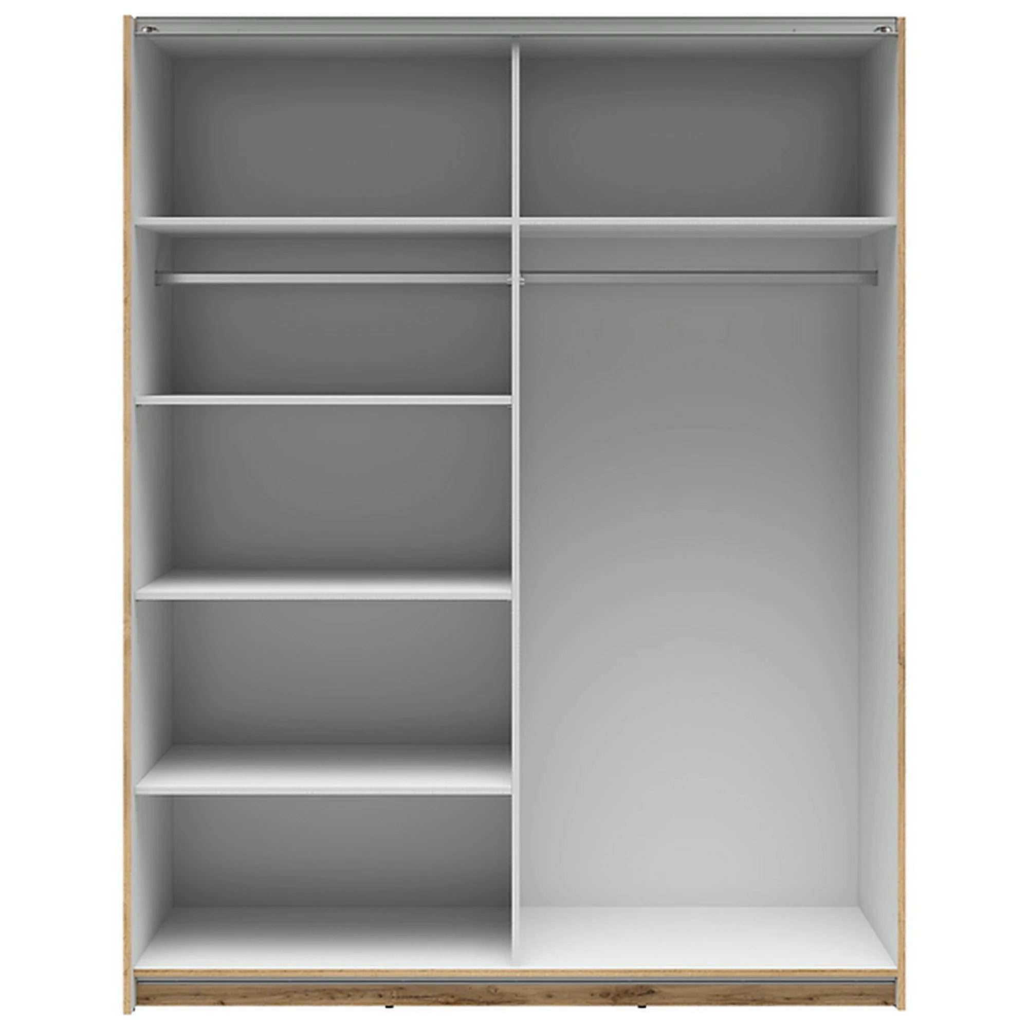 Dulap TETRIX, stejar wotan, PAL, cu 2 usi, 154x60x196 cm