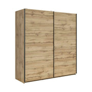 Dulap TETRIX, stejar wotan, PAL, cu 2 usi, 183x60x196 cm