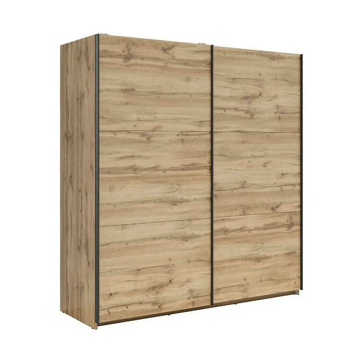Dulap TETRIX, stejar wotan, PAL, cu 2 usi, 183x60x196 cm