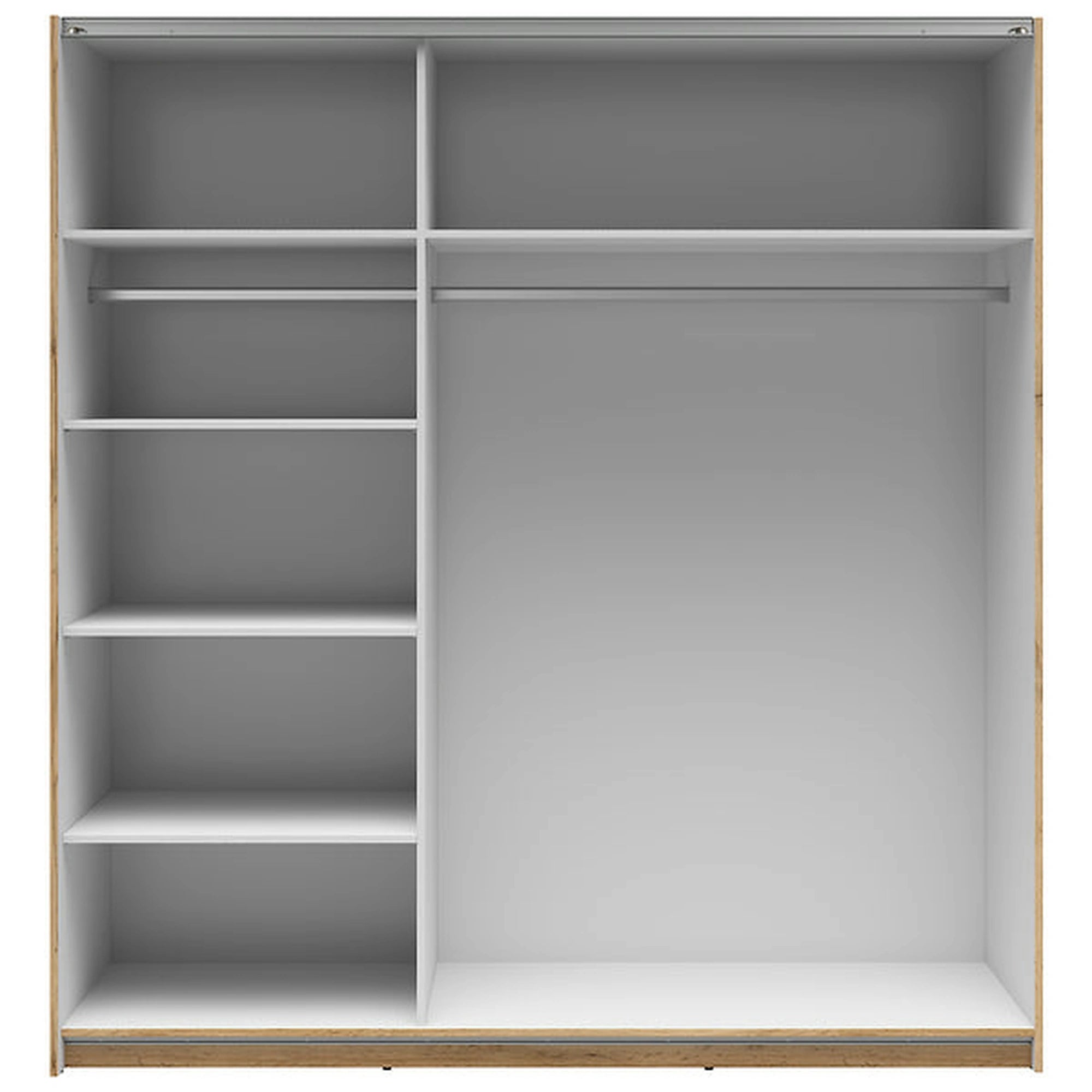 Dulap TETRIX, stejar wotan, PAL, cu 2 usi, 183x60x196 cm