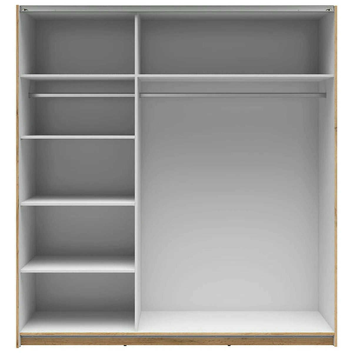 Dulap TETRIX, stejar wotan, PAL, cu 2 usi, 183x60x196 cm