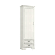 Dulap TIFFANY II, grej, PAL laminat, cu o usa si 2 sertare, 69x40x212 cm