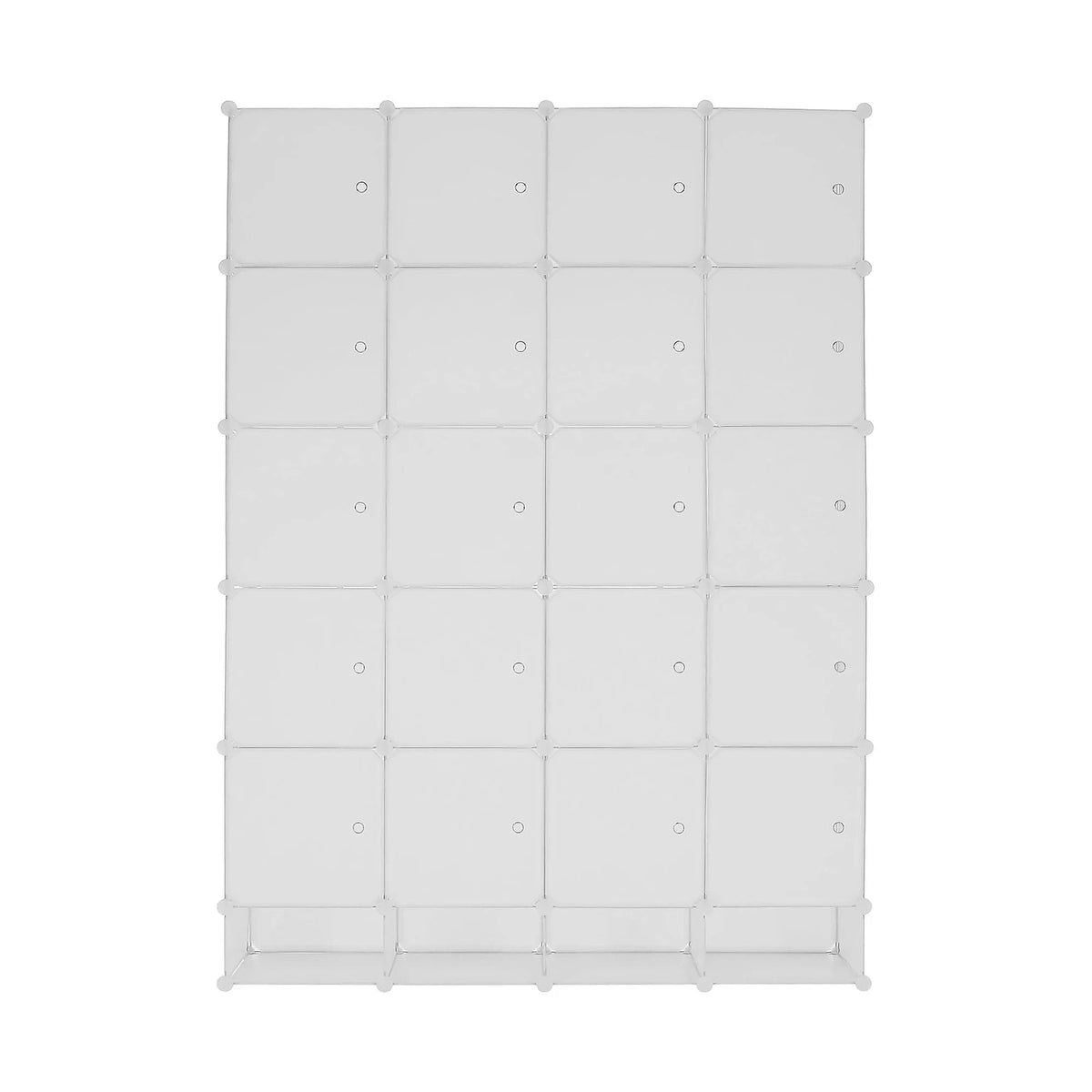 Dulap ZAFOD, alb, metal/plastic, cu 12 usi, 148x46x202 cm